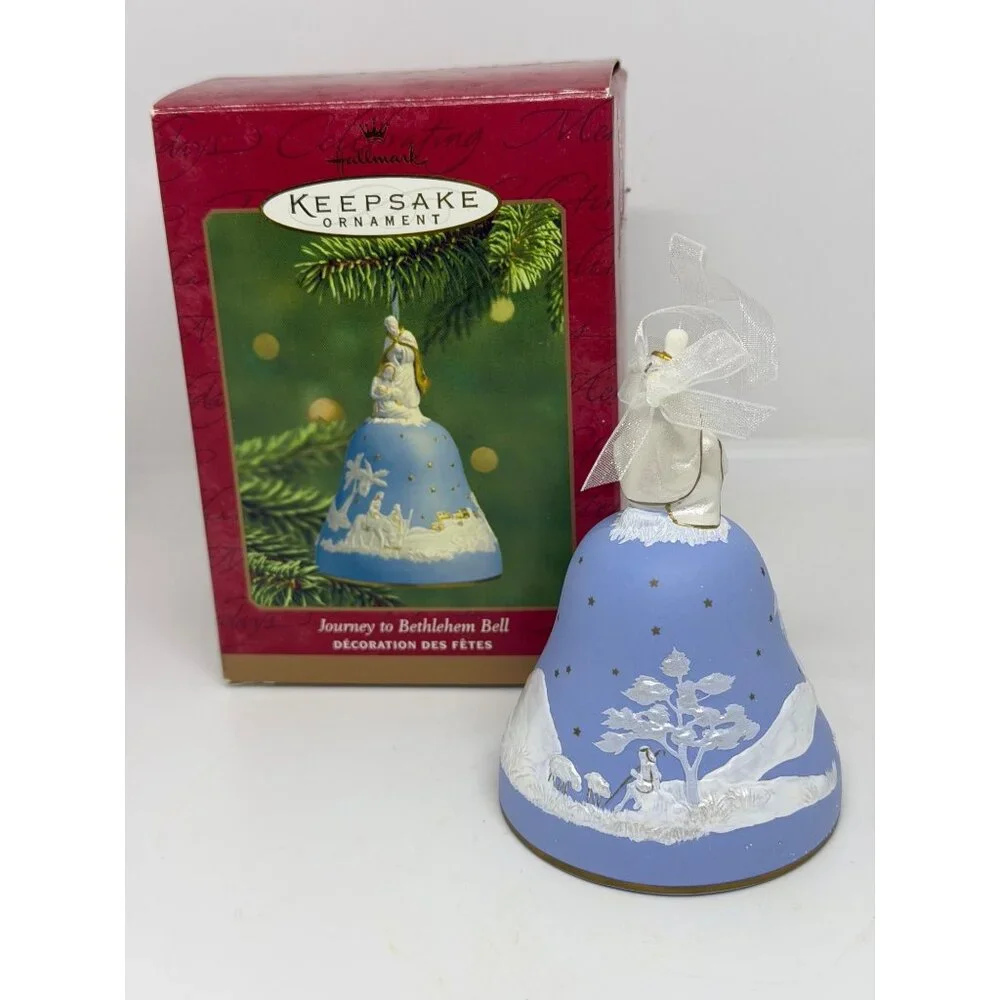 Hallmark 2001 Keepsake Journey to Bethlehem Porcelain Bell Ornament Christmas 4